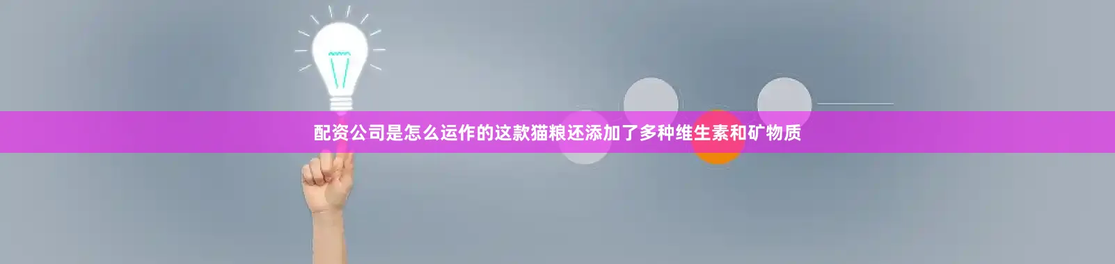 配资公司是怎么运作的这款猫粮还添加了多种维生素和矿物质